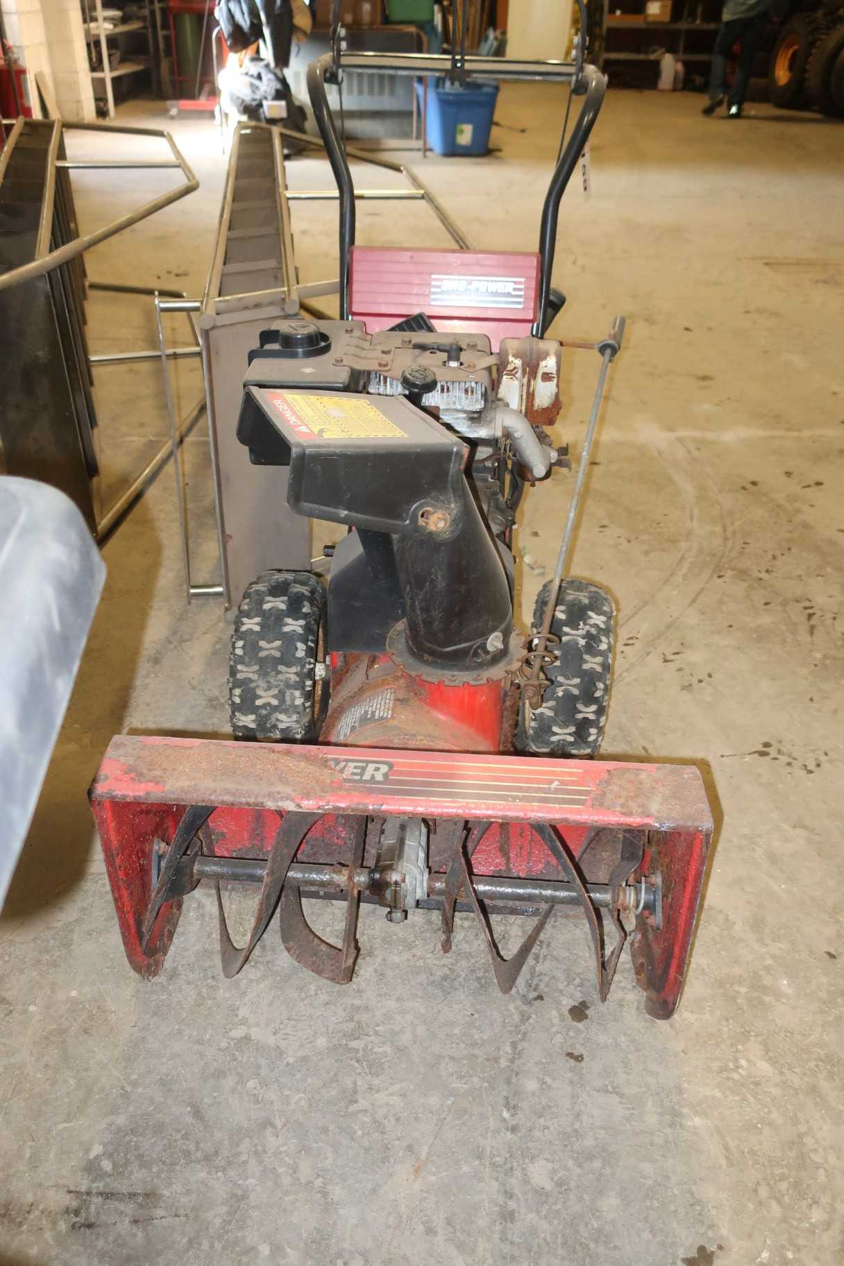 NOMA SNO-POWER 8 HP SNOW BLOWER - BLOWER FAN