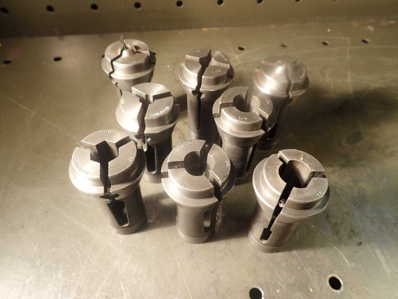 8 Pieces Brown & Sharpe #11 11Y 11SC Collets Hardinge Branded Round Square Hex - HOLEMAKING TOOLS