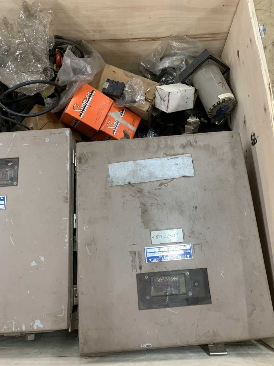 CRATE OF MISC. ELECTRICAL AUTOMATION EQUIPMENT ALLEN-BRADLEY ETC. - INDUSTRIAL PARTS