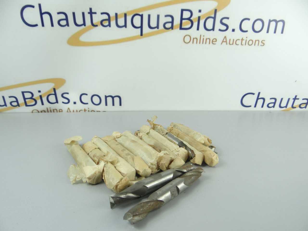 Lot of 13 New HSS 2 Flute Double End Mills - MACHINING ACCESSORIES & TOOLING
