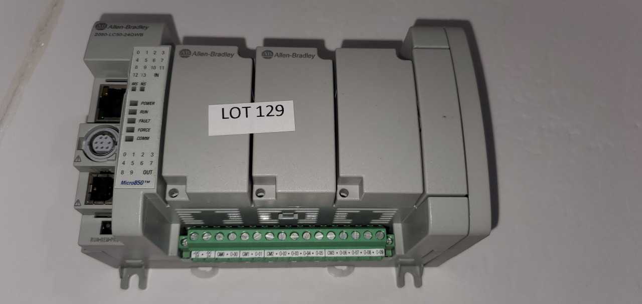 Allen Bradley Micro 850 2080-LC50-24QWB PLC - AUTOMATION & CONTROLS
