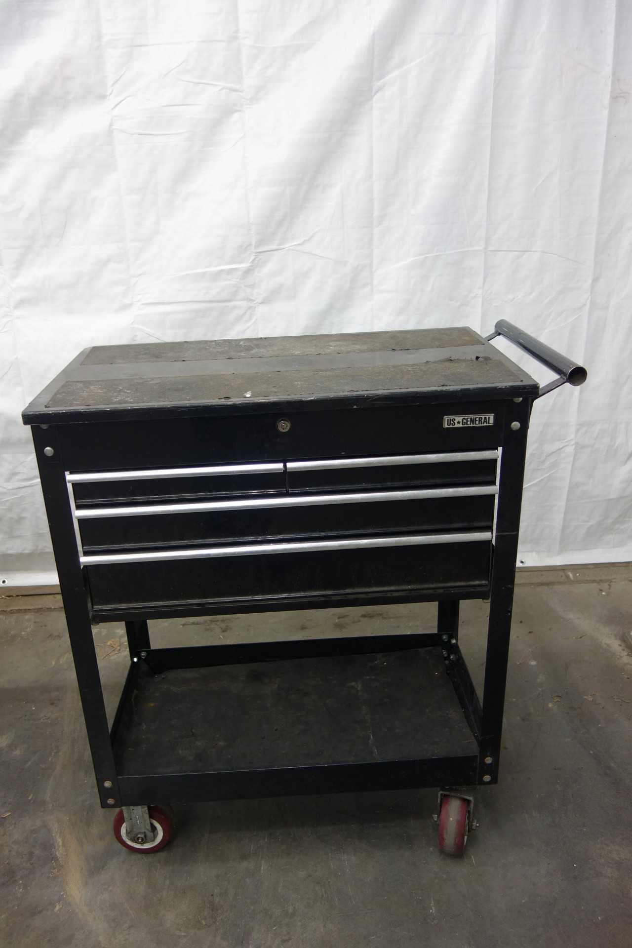 US GENERAL 4 DRAWER ROLL CART - ROLLING CARTS