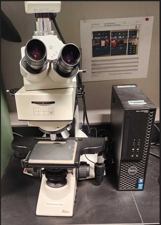 2012 Leica DM2500M Microscope - Cross Polarized Light - LAB & SCIENTIFIC