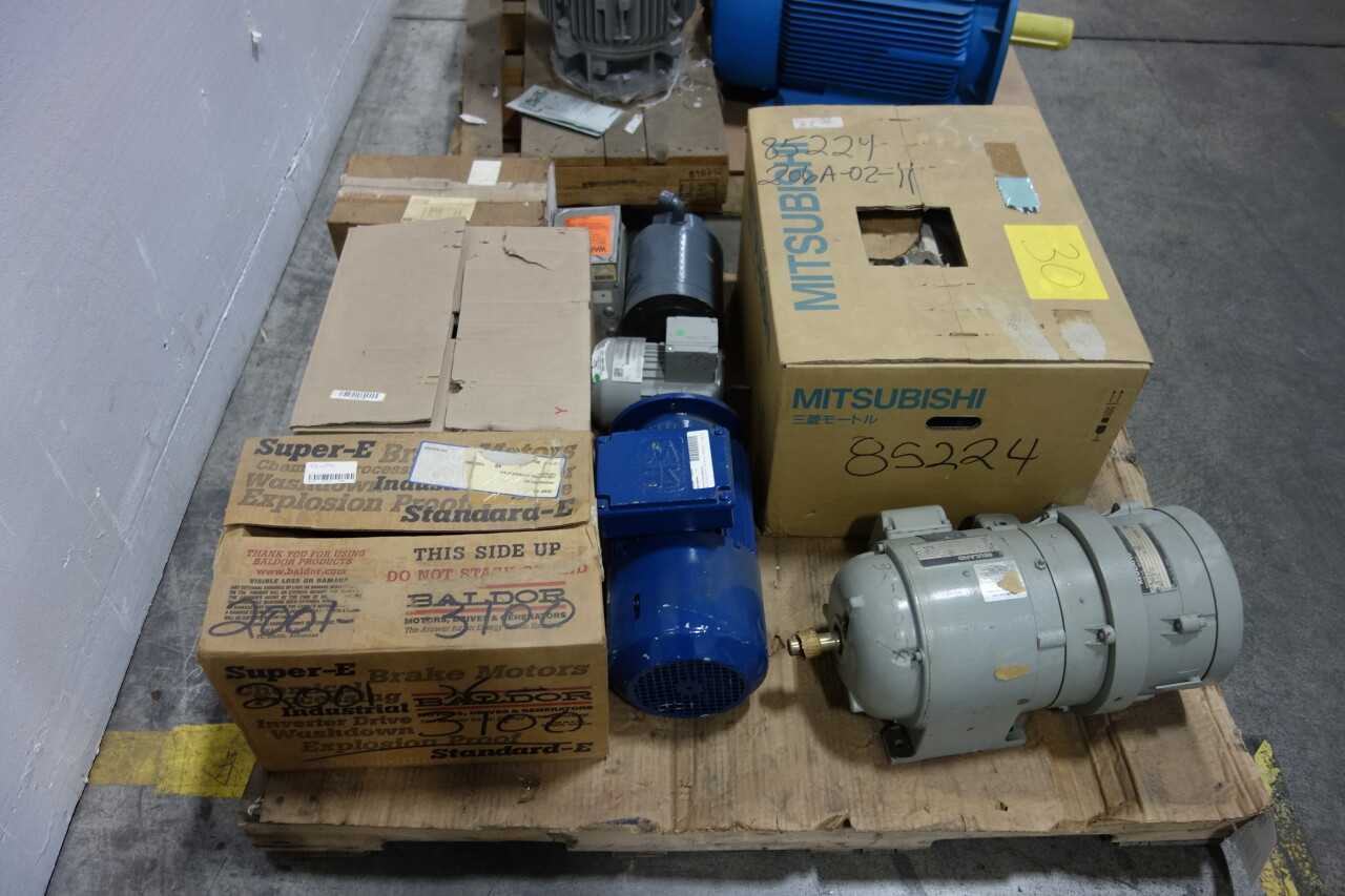 2 PALLETS OF ASSORTED ELECTRIC MOTORS - ELECTRIC MOTORS