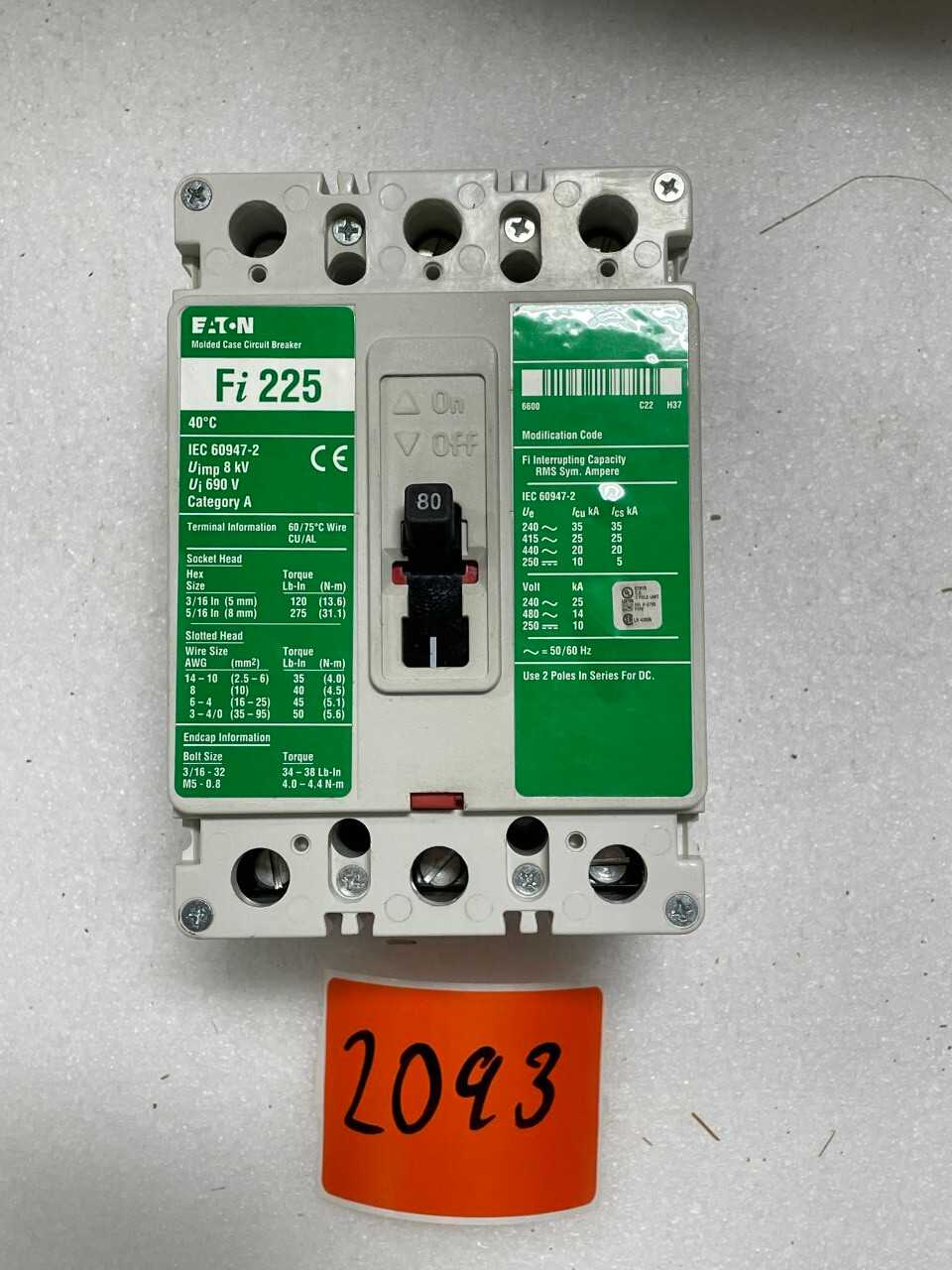 NEW SURPLUS BREAKERS - MISCELLANEOUS