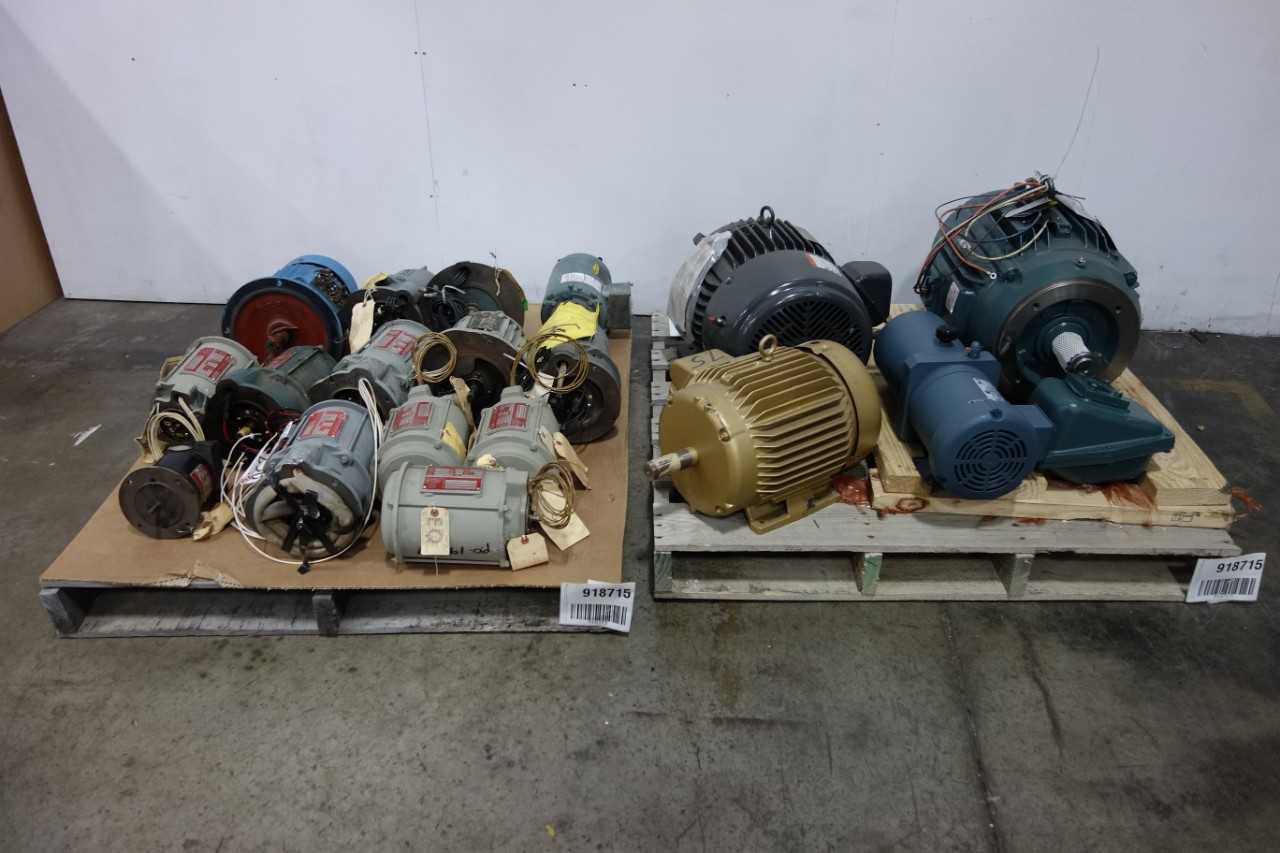 2 PALLETS OF ASSORTED ELECTRIC MOTORS - ELECTRIC MOTORS