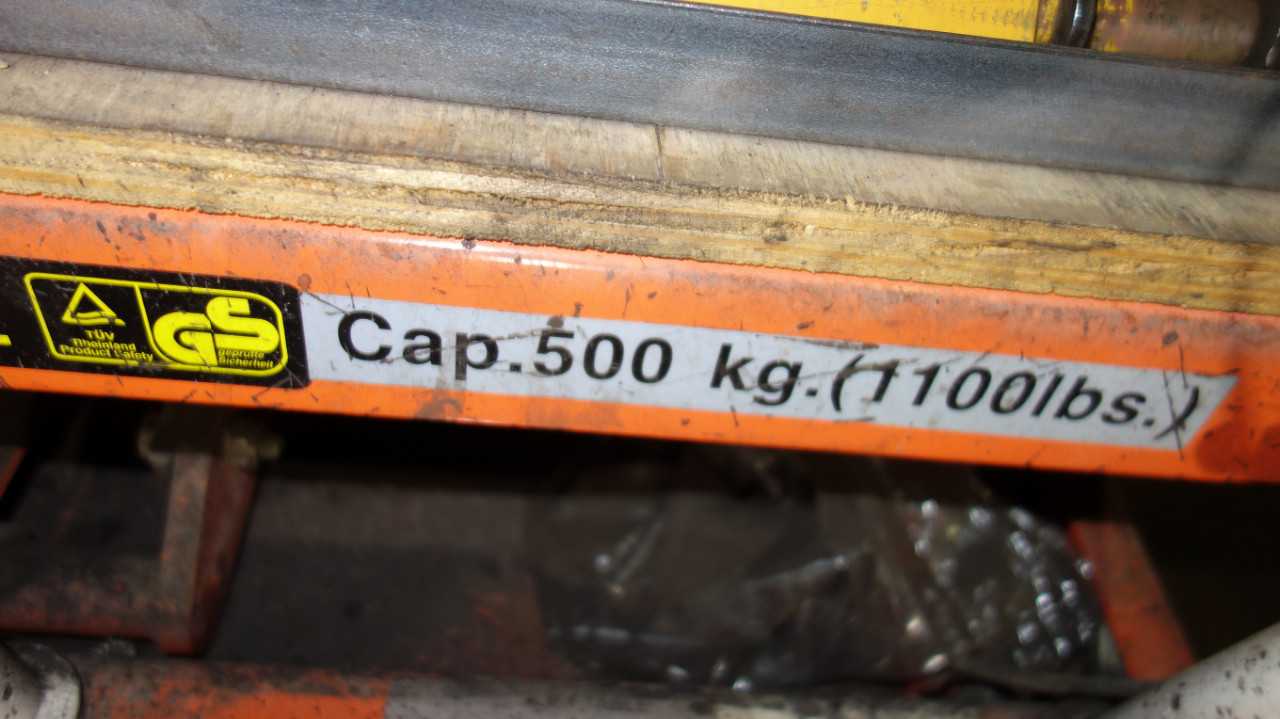 HYDRAULIC LIFT TABLE CART 1000LB W/ FEEDER CHAINS - ROLLING CARTS