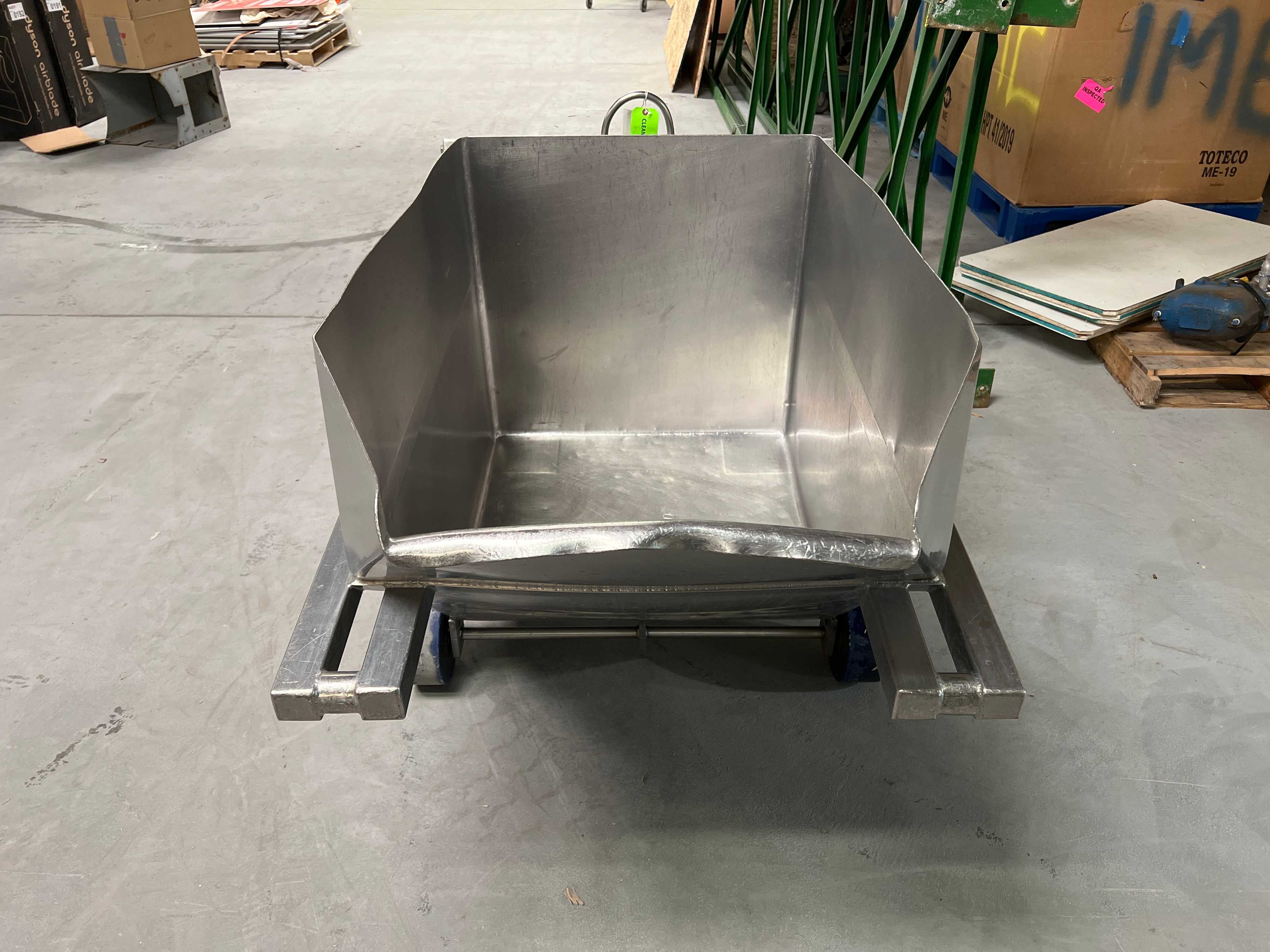 Stainless Steel Dump Cart Hopper