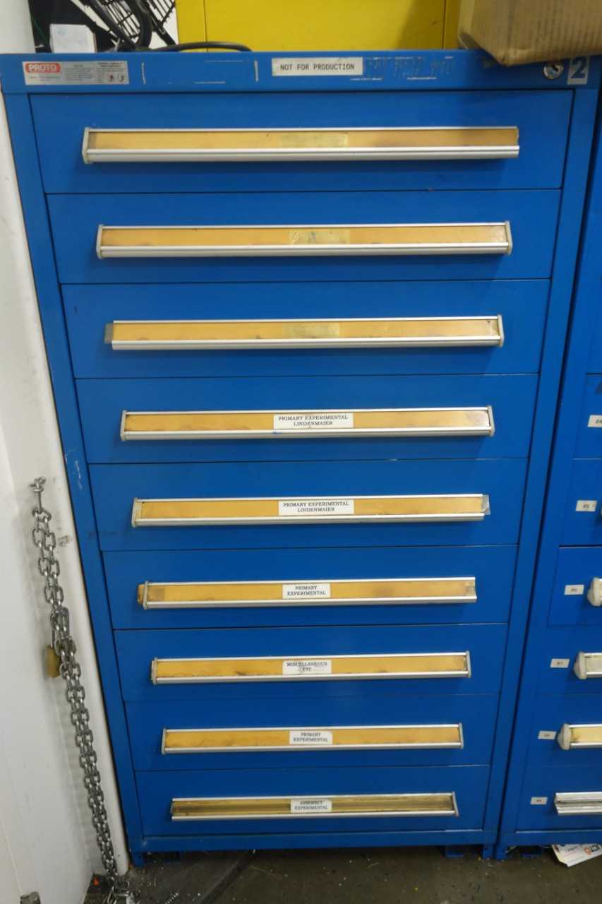 Proto Tool cabinet, contents excluded - TOOL STORAGE