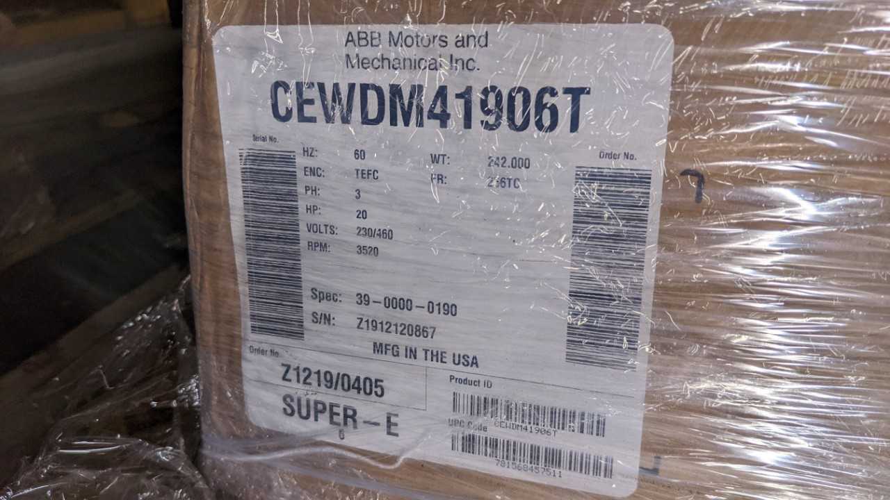 Baldor electric motor 20hp - ELECTRIC MOTORS