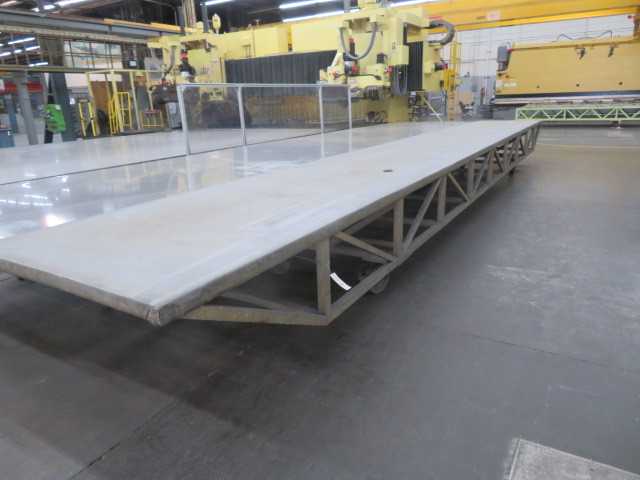 Aluminum Table on Wheels, 5' X 40', Approx. - MATERIAL HANDLING