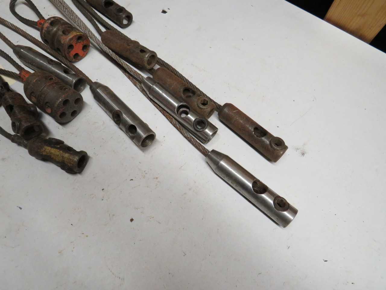 LOT OF ASSORTED GREENLEE 674 2", ENSLEY CABLE PULLERS - ELECTRIC POWER TOOLS