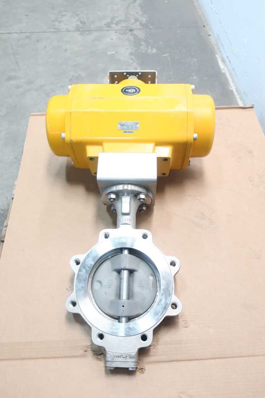 VANESSA PNEUMATIC STAINLESS STAINLESS LUGGED 8IN BUTTERFLY VALVE - VALVES