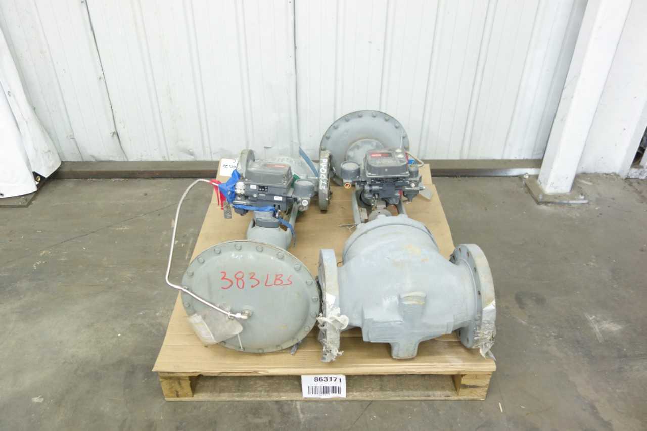 PALLET OF FISHER CONTROL VALVES - CONTROL VALVE