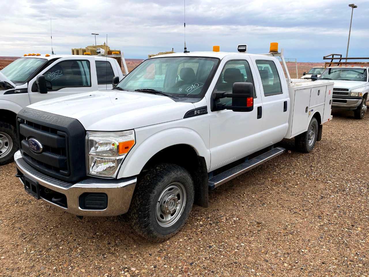 2015 Ford F-350 Crew Cab 4X4 Pickup Truck w/ Utility Bed - HYDRO EXCAVATOR TRUCKS