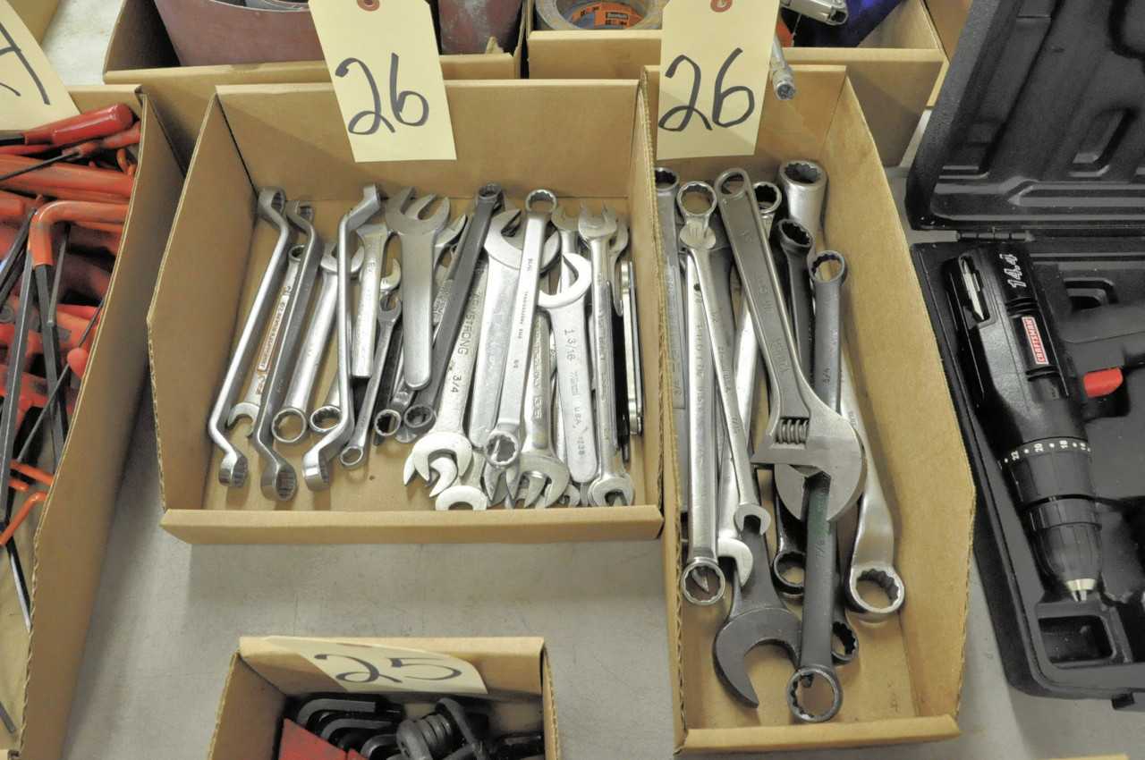 Lot-Mechanic Wrenches in (2) Boxes - HAND TOOLS