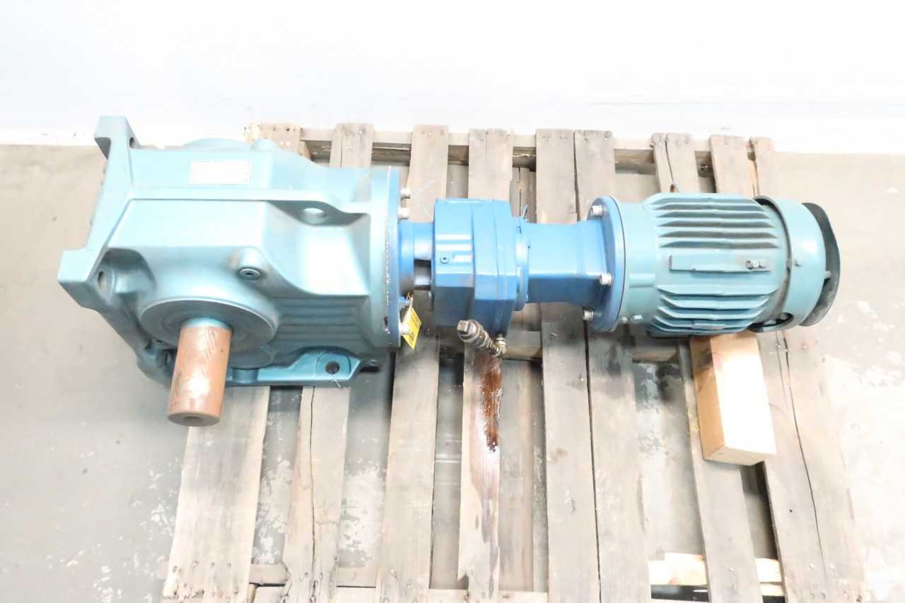 BALDOR VECP3665T K97R57AM184-KS GEAR MOTOR 184TC 652:1 5HP - GEAR REDUCERS