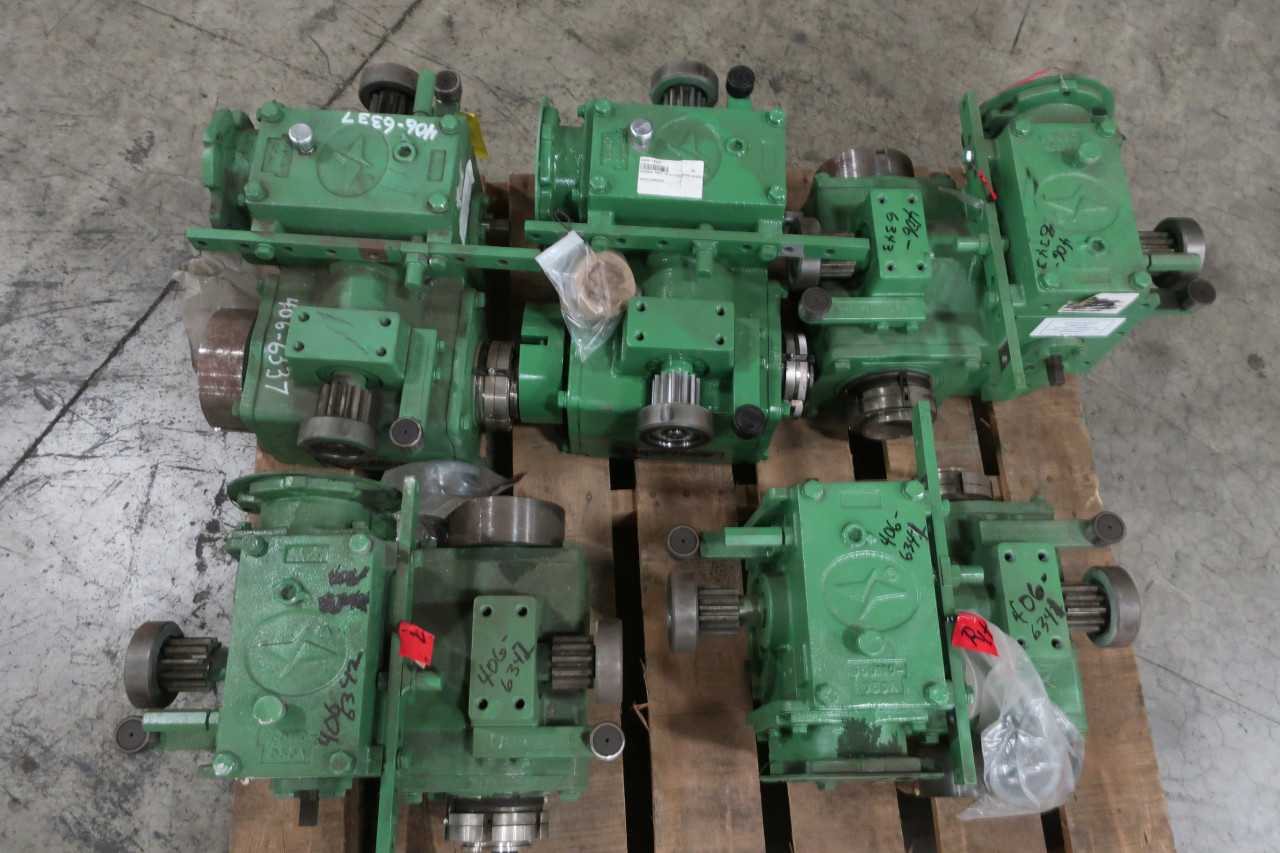 LOT OF 5 ASSORTED POWER TRAIN RIGHT & LEFT HAND SOOT BLOWER GEAR BOXES - GEAR REDUCERS