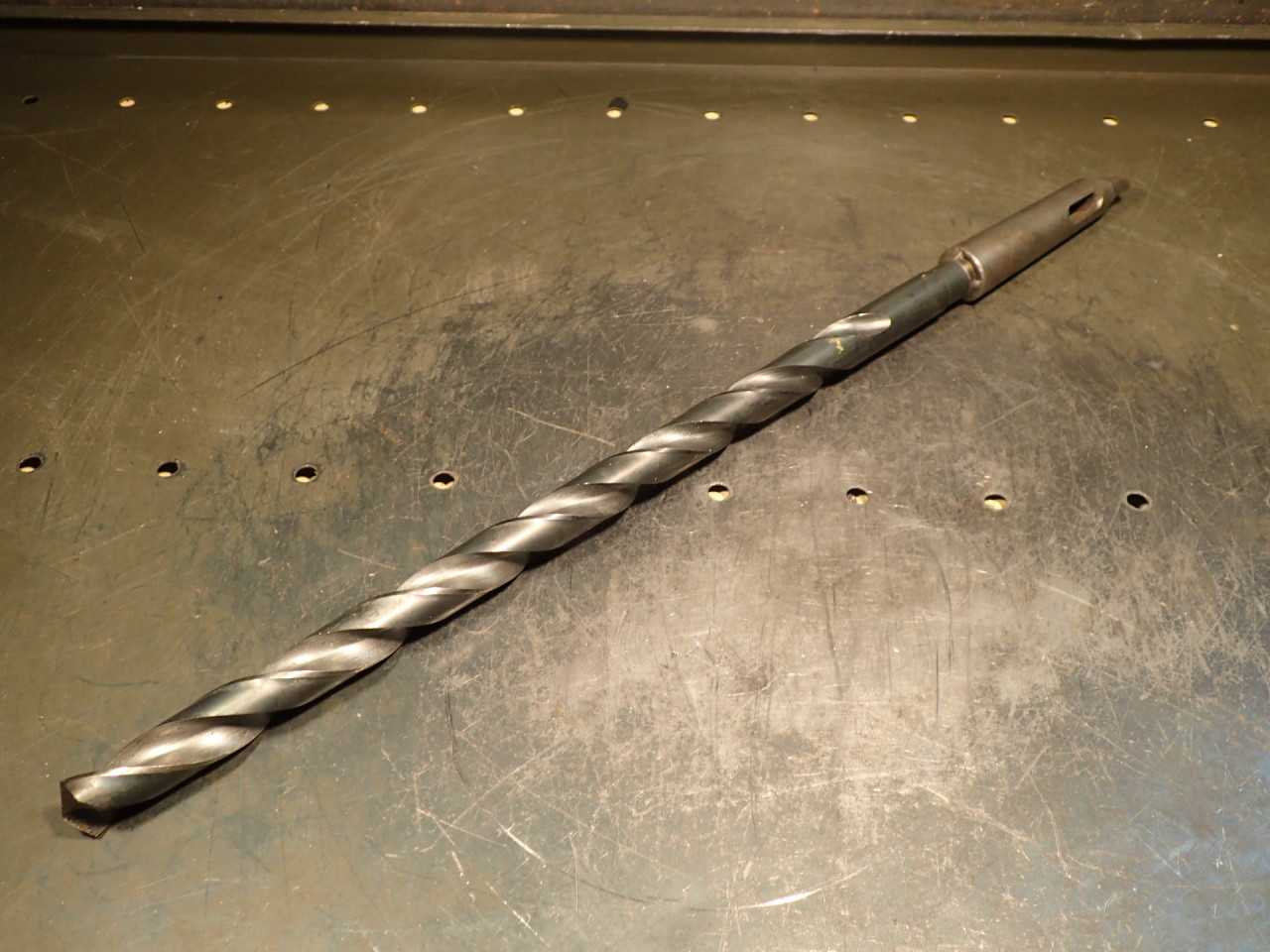 3/4" .75" HSS Drill Bit: 12" Extra Long Flutes, Morse Taper #3 Shank MT3 3MT USA - MACHINING EQUIPMENT PARTS