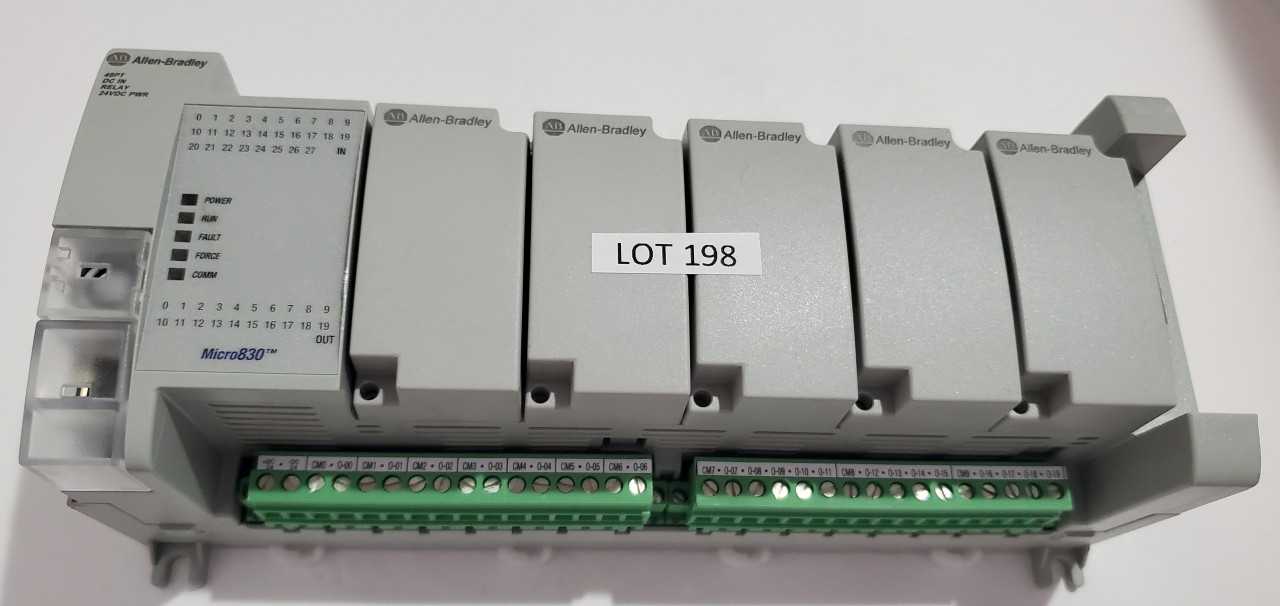 Allen Bradley Micro 830  2080-LC30-48QWB PLC - AUTOMATION & CONTROLS