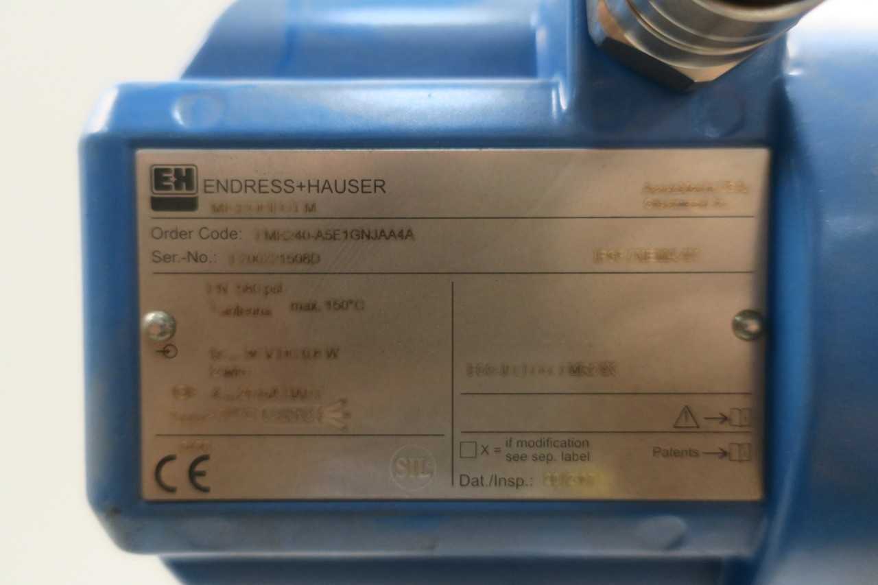 NEW ENDRESS HAUSER FMR240-A5E1GNJAA4A RADAR LEVEL TRANSMITTER 16-36V-DC - INSTRUMENTATION