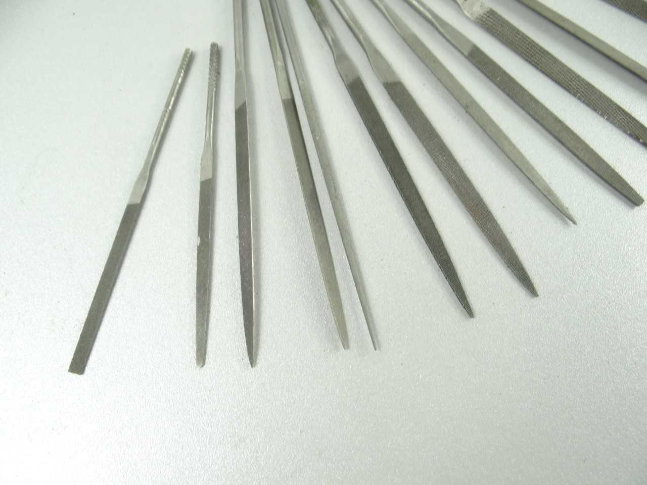 Lot of 15 Assorted Swiss Pattern Needle Files - HAND TOOLS