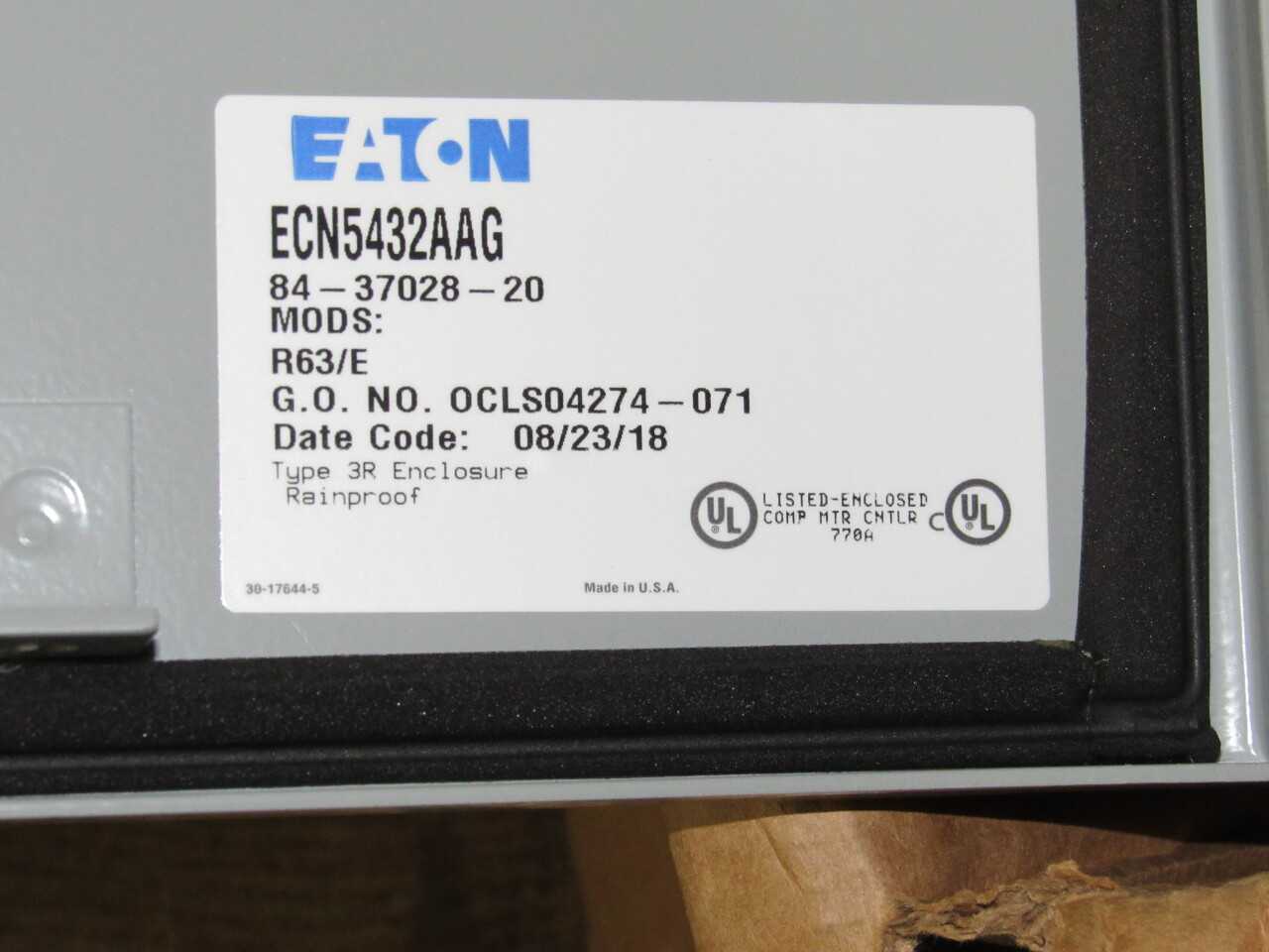Eaton ECN Enclosure - ELECTRICAL COMPONENTS