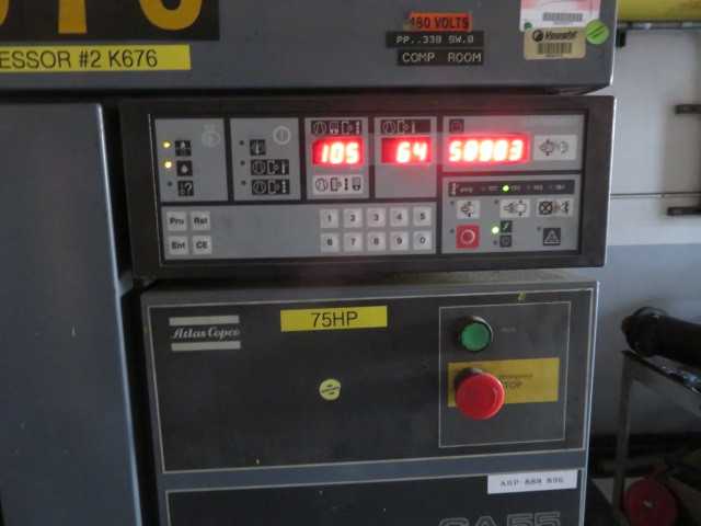 Atlas Copco Air Compressor, GA GA 85, 75 HP - AIR COMPRESSORS