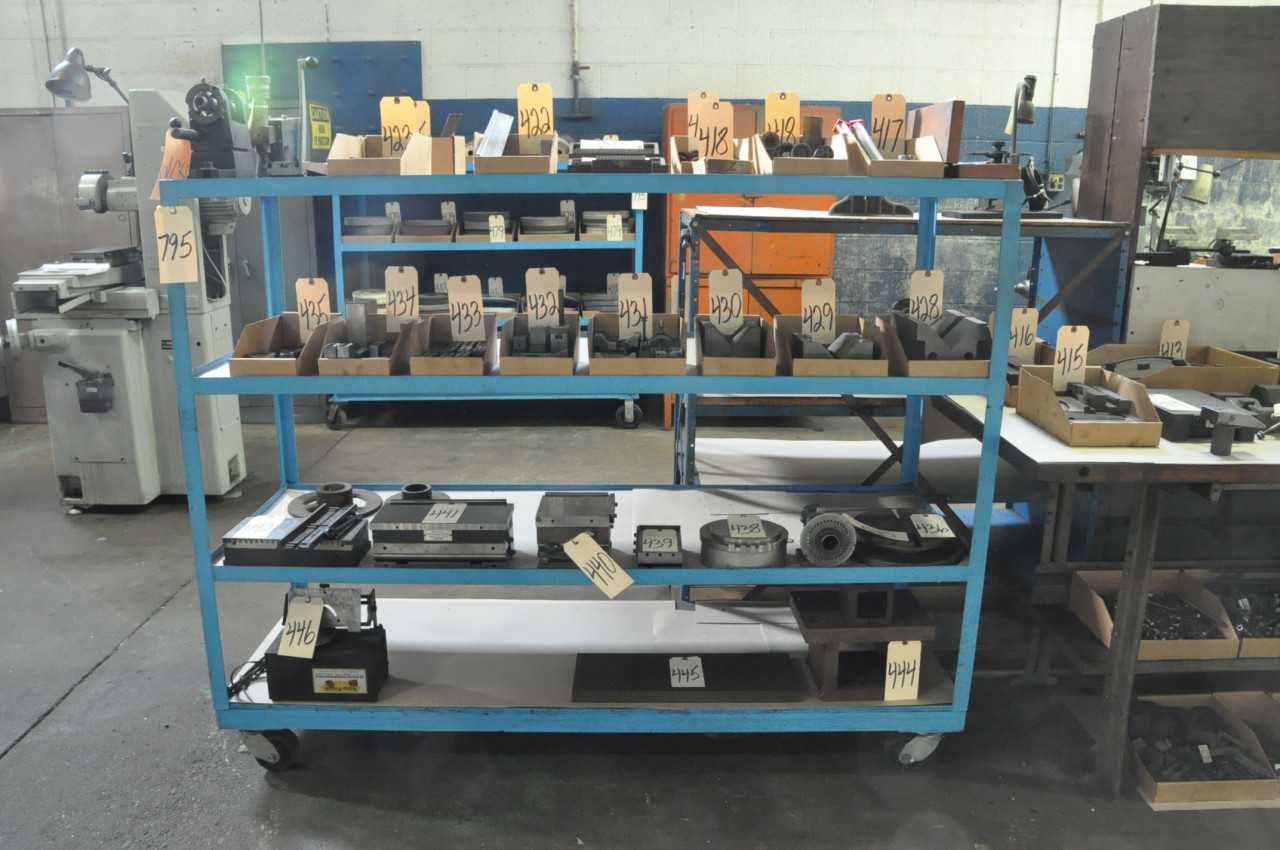 2 Portable Shelving Carts and 1 Shelving Unit - SHELVING
