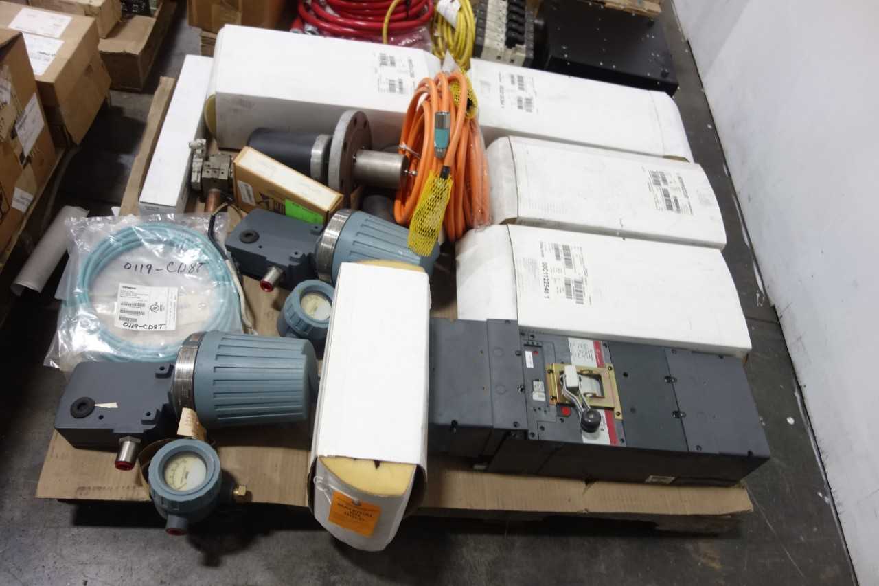 4 PALLETS OF ASSORTED ELECTRICAL - ELECTRICAL COMPONENTS