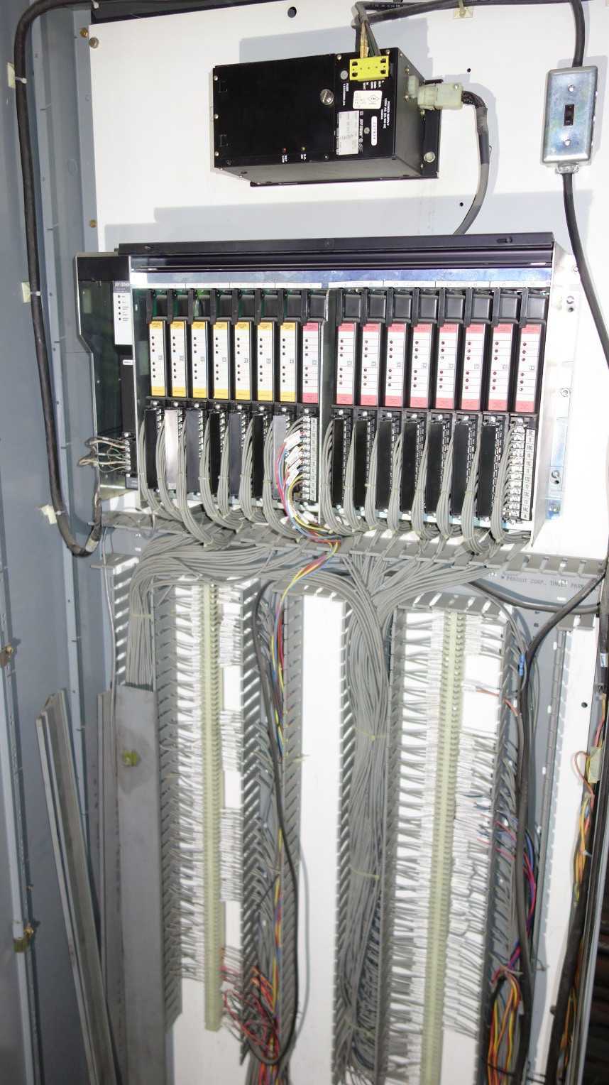 8X VERTICAL SECTIONS ALLEN BRADLEY 2100 CENTERLINE MCC MOTOR CONTROL CENTER, INCLUDES SQUARE D SY/MAX CONTROLLER MODULES (BUCKETS EXCLUDED, CABINET ONLY, ELECTRICAL & CABLES INCLUDED) - AUTOMATION & CONTROLS