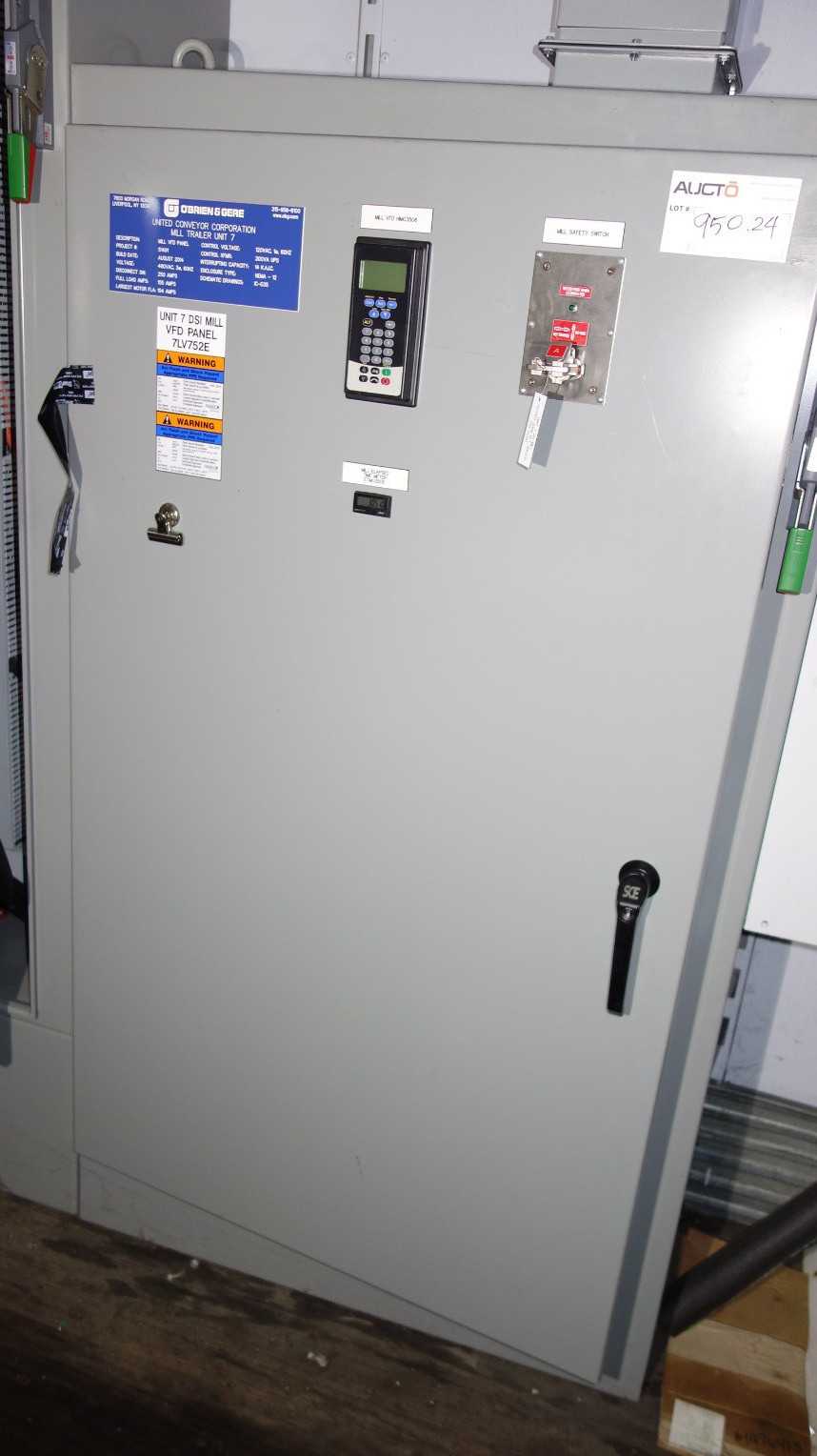 DSI MILL VFD CONTROL PANEL W/ ALLEN BRADLEY 200HP MOTOR DRIVE - MOTOR DRIVES