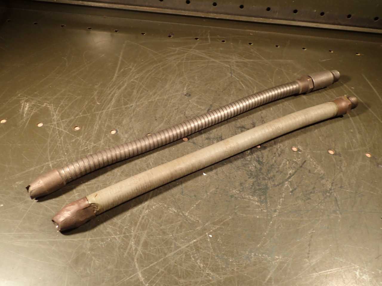 2 Pcs 18" Long Machinist CNC Mill Lathe Flexible Coolant Nozzles 1/2" NPT Thread - MACHINING ACCESSORIES & TOOLING