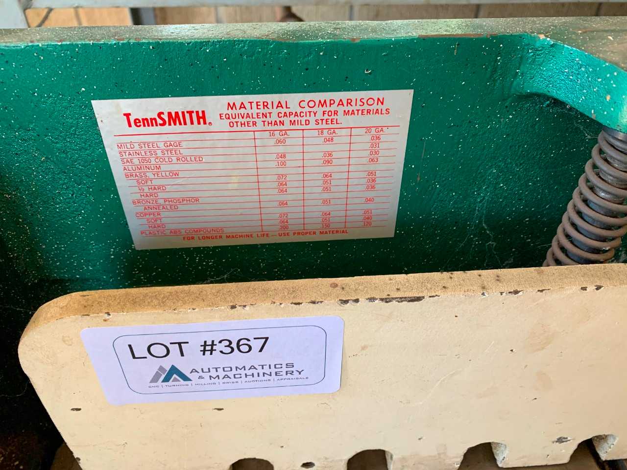 Tennsmith Sheer - PRESSES