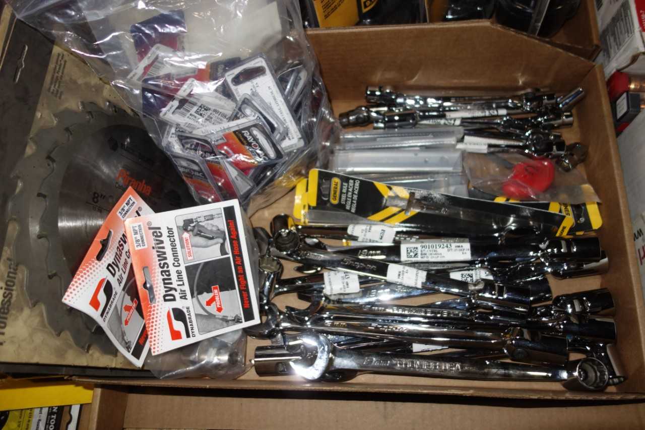 PALLET OF NEW IN PACKAGE TOOLS AND PPE - ELECTRIC POWER TOOLS
