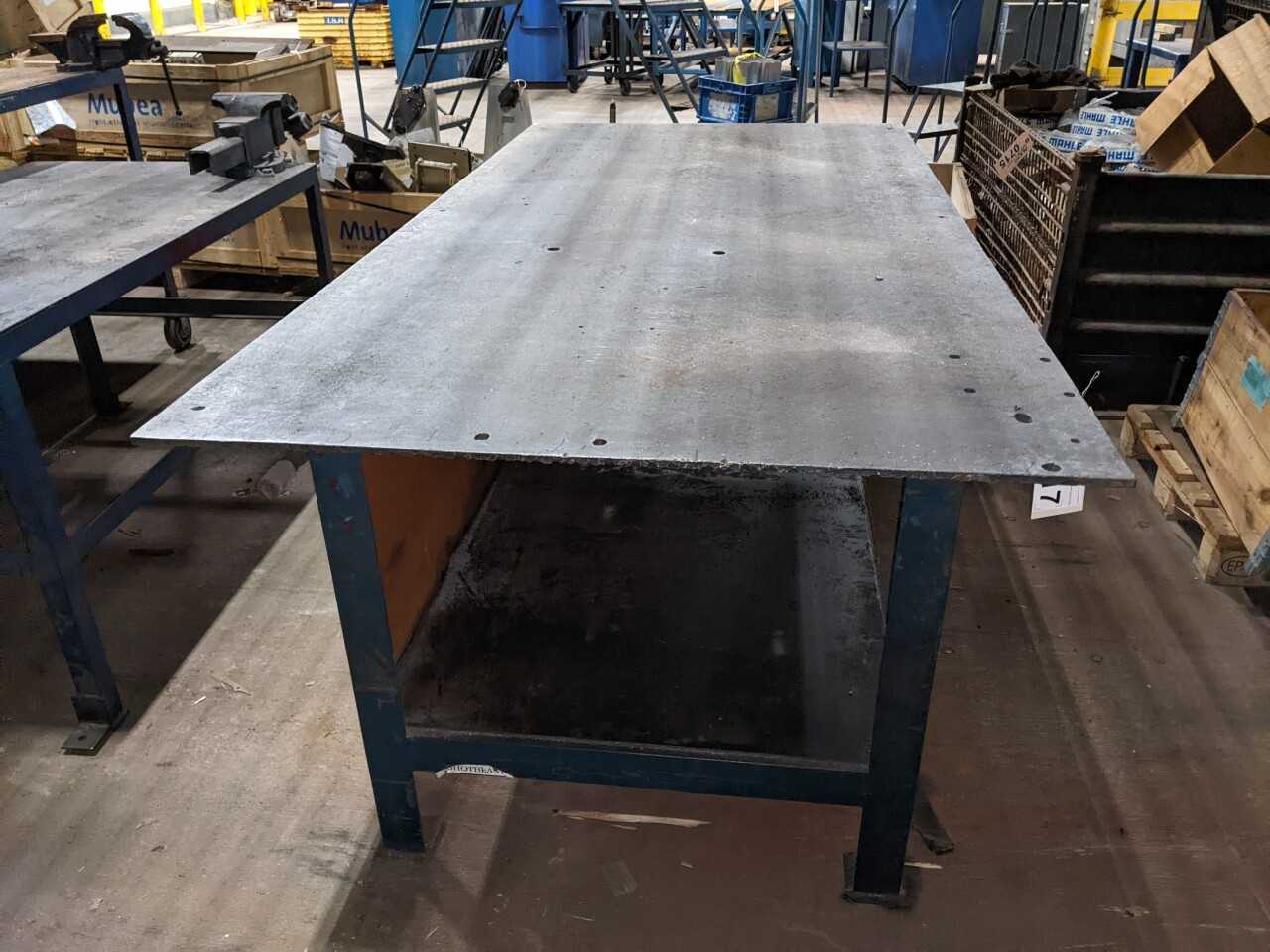 INDUSTRIAL STEEL WORK TABLE - PLANT & FACILITY EQUIPMENT