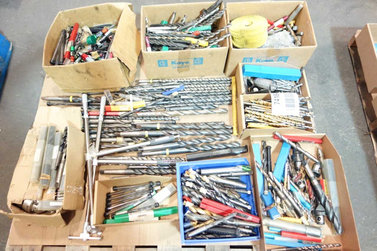 1 PALLET OF ASSORTED DRILL BITS- UTD, GUHRING, MITUTOYO - MACHINING EQUIPMENT PARTS