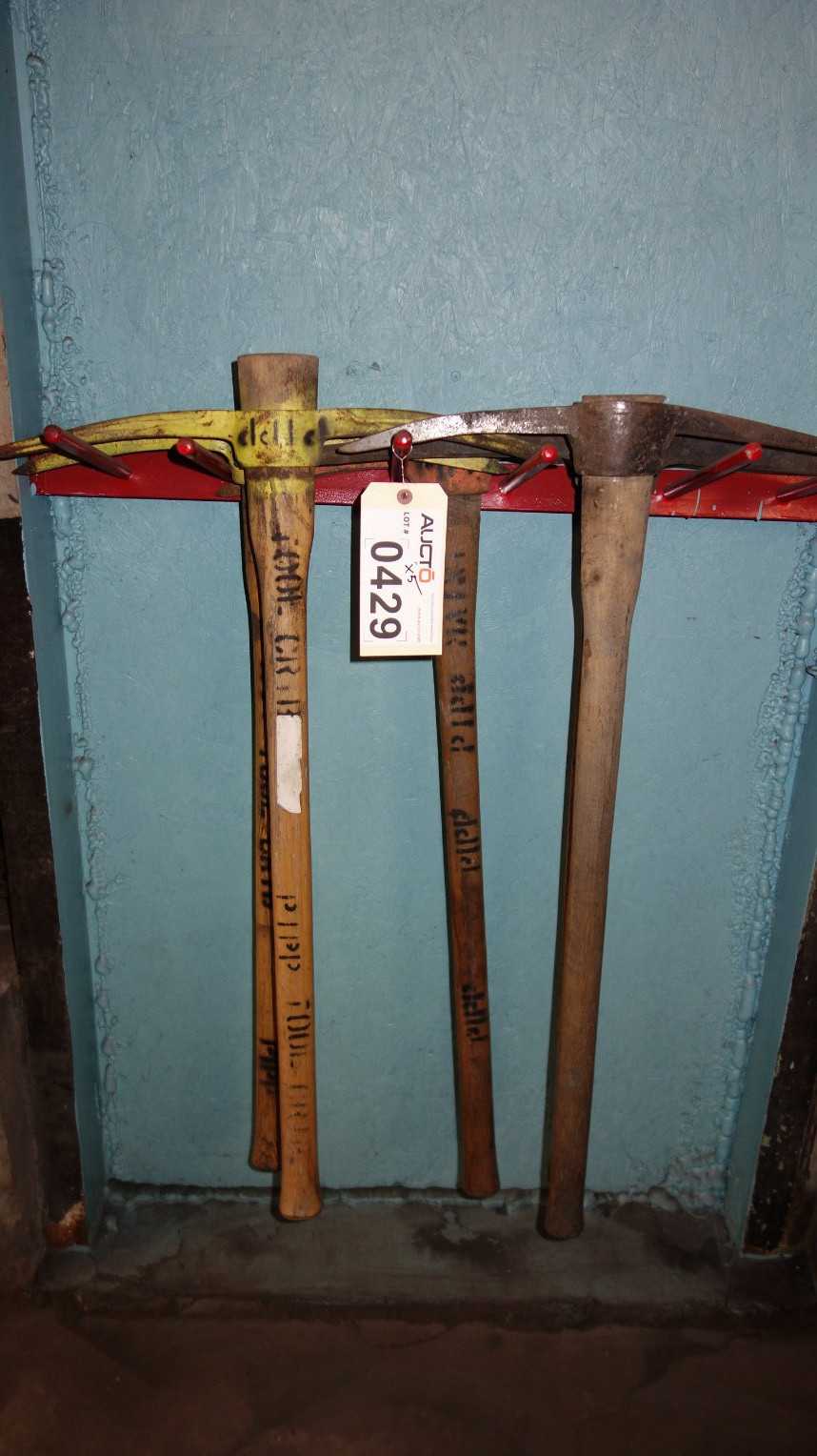 LOT OF 5 PICKAXES - ELECTRIC POWER TOOLS