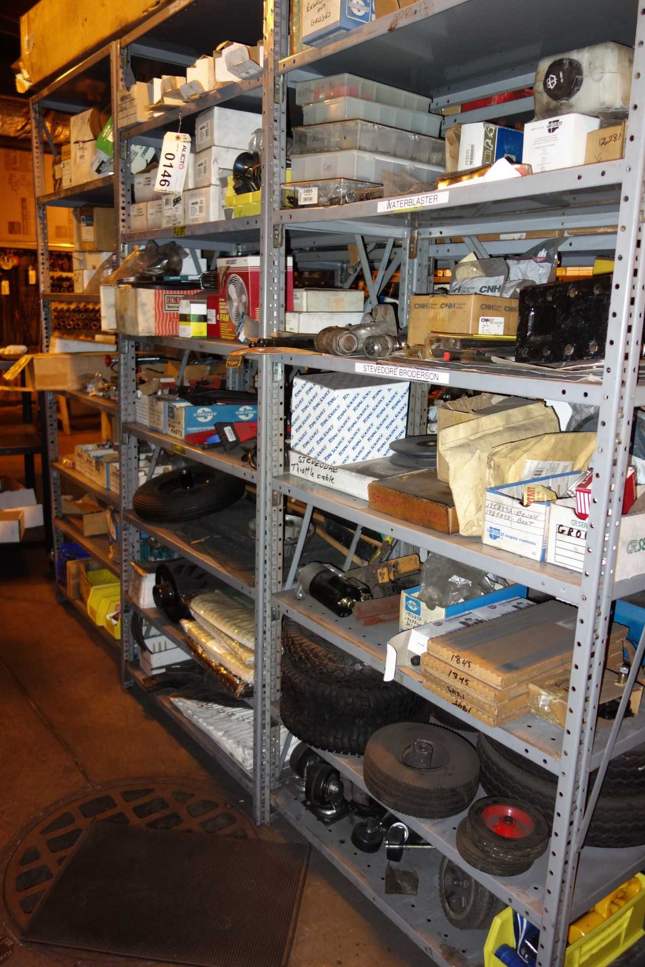 CONTENTS OF 3 SHELVING, AUTOMOTIVE KITS - SHELVING