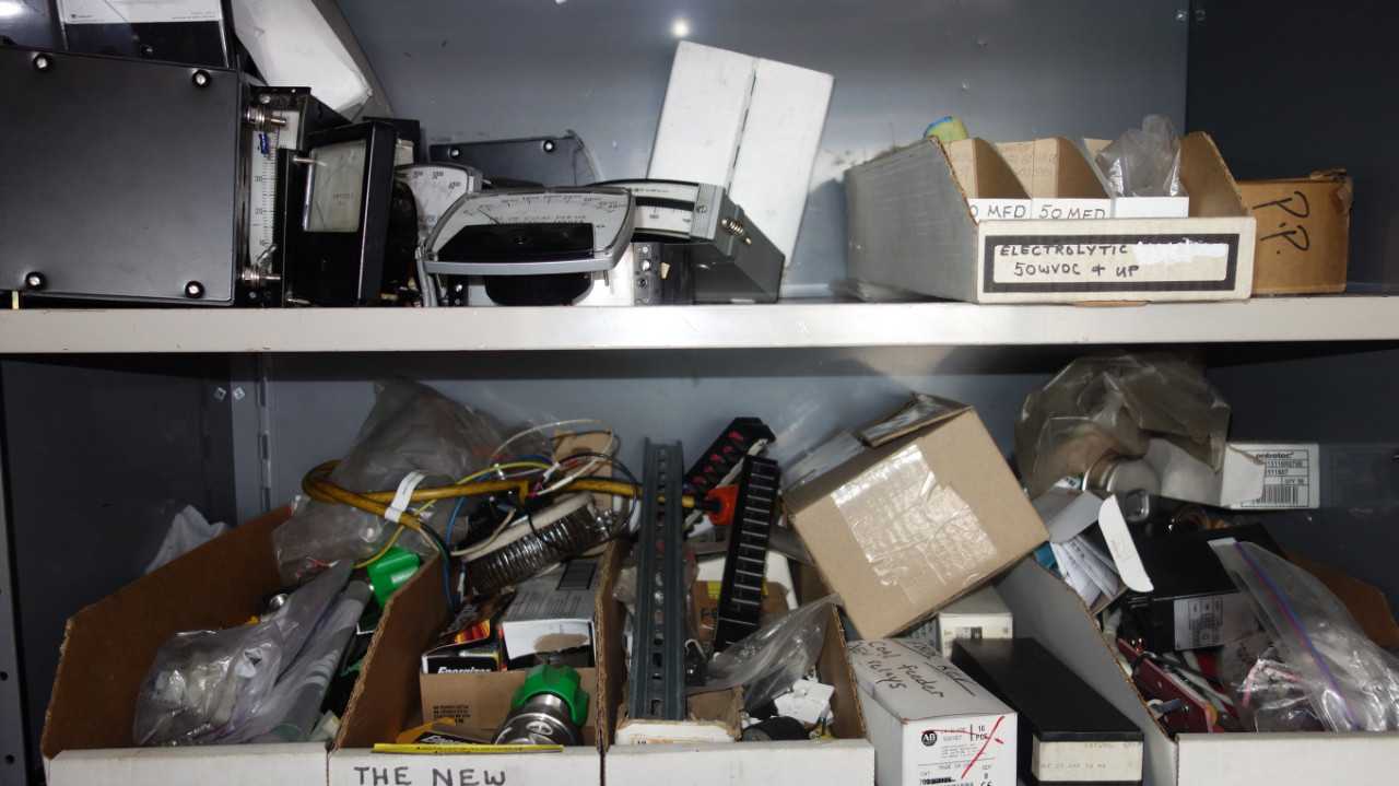 CABINET WITH CONTENTS, ELECTRICAL MRO, PLCS - ELECTRICAL COMPONENTS