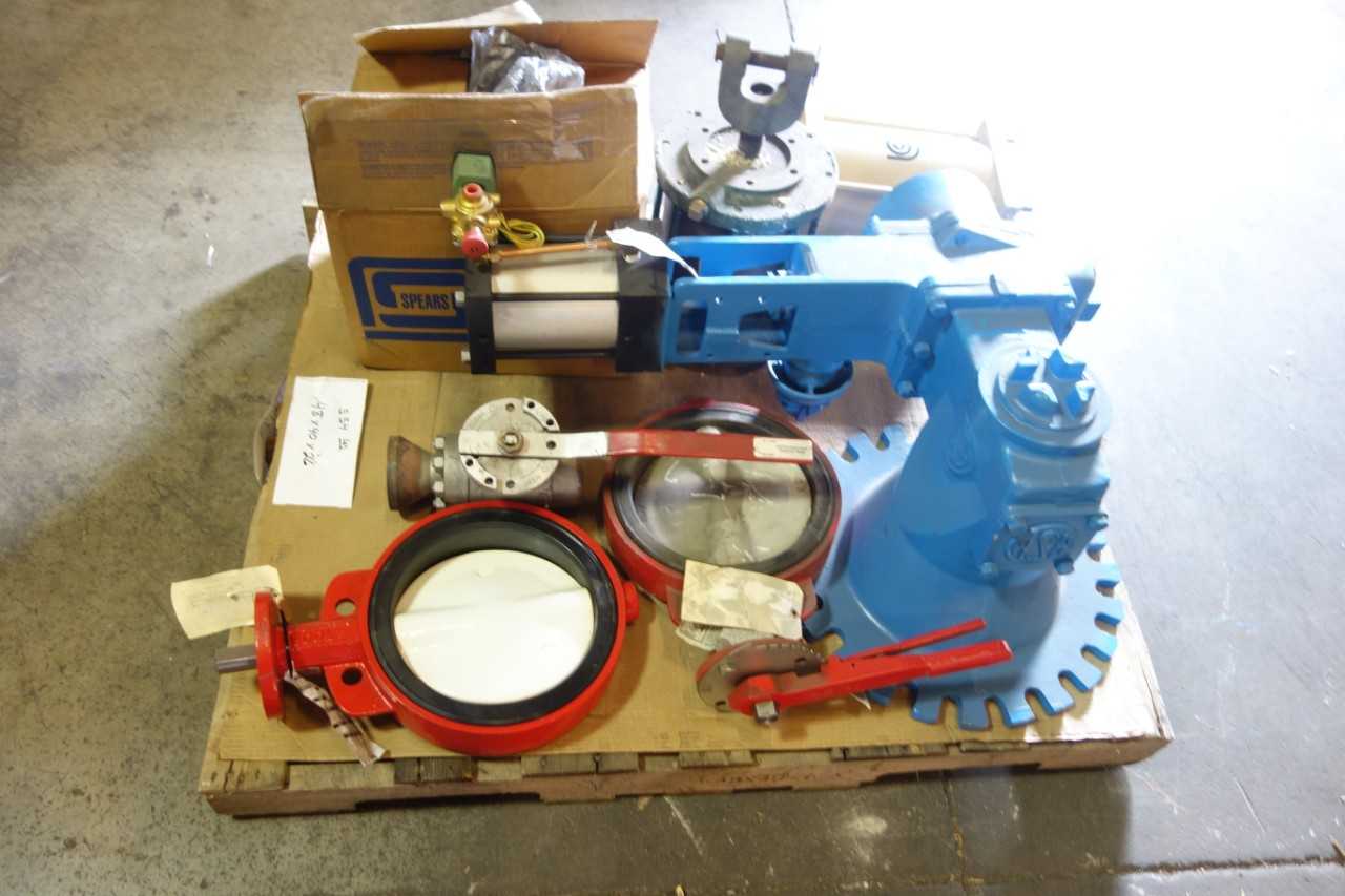 LOT OF ASSORTED VALVES AND ACTUATORS A-S-H UNITED CONVEYOR SPEARS BRAY - VALVES