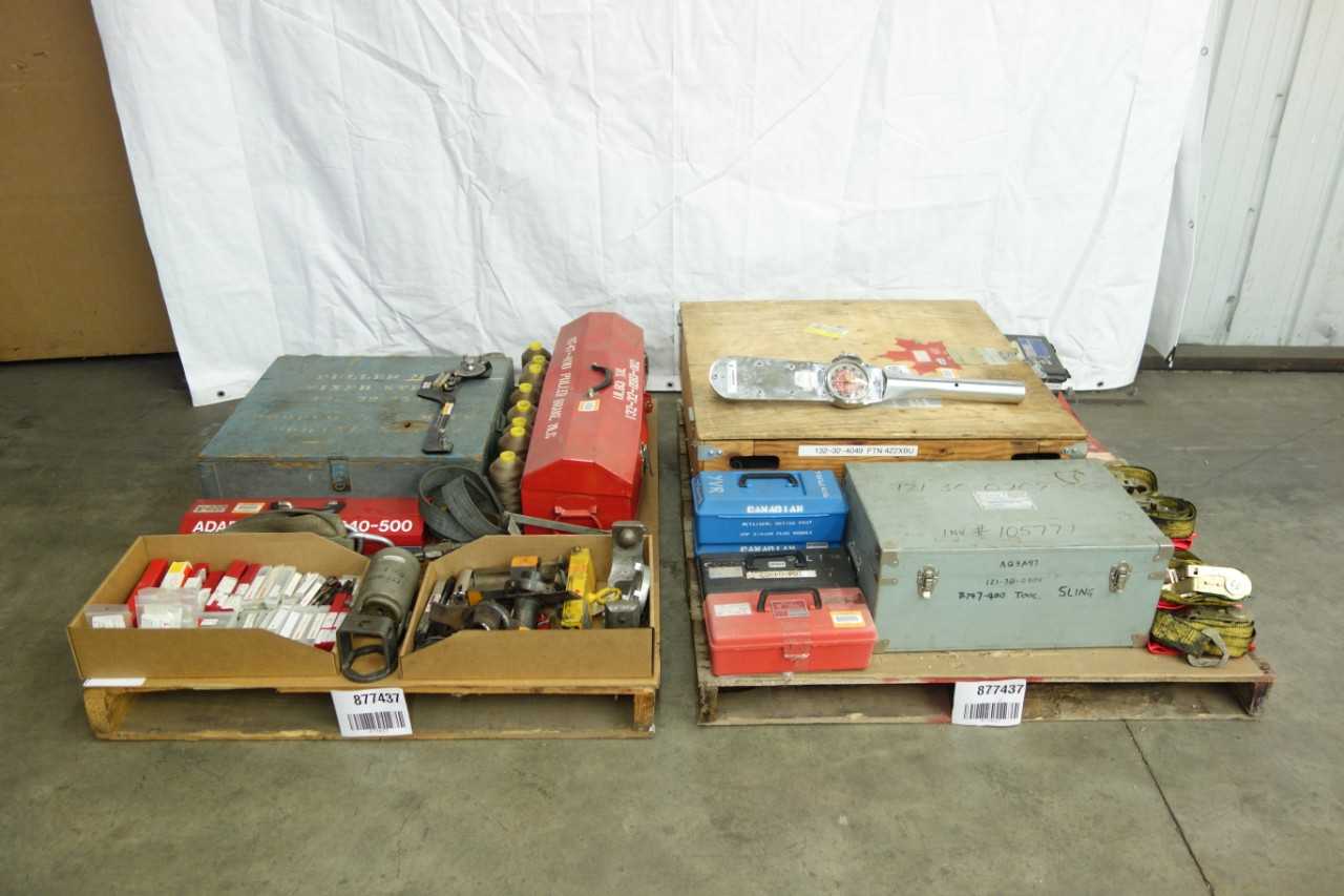 2 PALLETS OF ASSORTED TOOLS, METAL WORKING, MEASUREMENT, HAND - HAND TOOLS