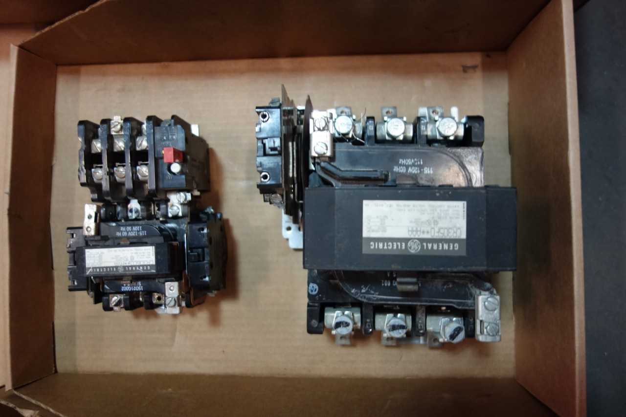 1 LOT OF MOTOR STARTERS, FULL VOLTAGE STARTERS- GENERAL ELECTRIC - MOTOR STARTERS