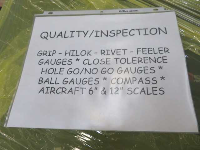 Grip, Hi Lok, Feeler Gauges and other items, Aircraft Scales - MISCELLANEOUS