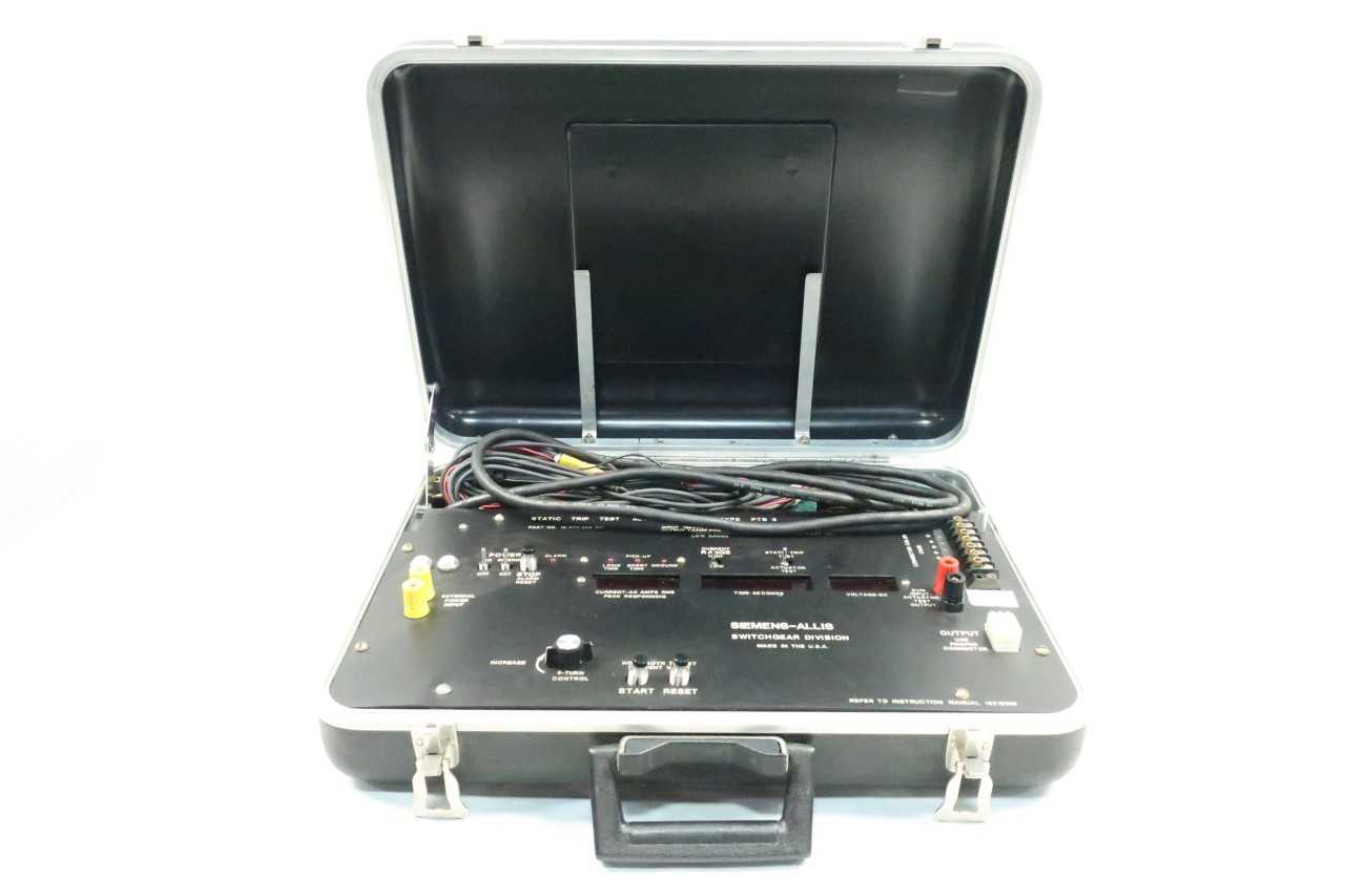 Siemens 18-473-254-501 Static Trip Test Set - ELECTRICAL TESTING EQUIPMENT Siemens 18-473-254-501 Static Trip Test Set - ELECTRICAL TESTING EQUIPMENT