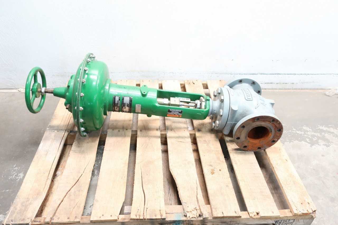 FISHER ET PNEUMATIC 657 125 STEEL FLANGED 4IN CONTROL VALVE - CONTROL VALVE