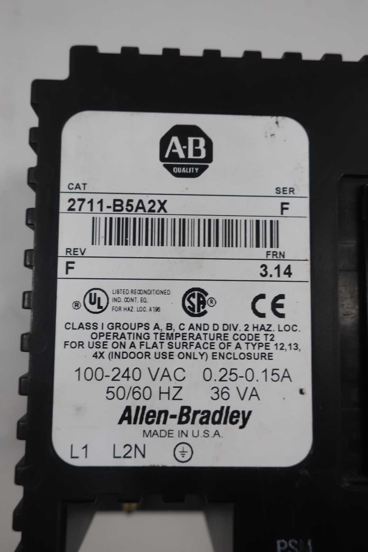 ALLEN BRADLEY 2711-B5A2X OPERATOR INTERFACE PANEL - AUTOMATION & CONTROLS