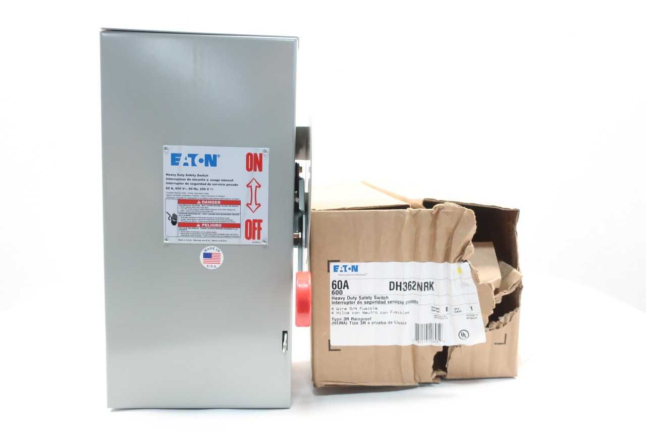 EATON DH362NRK 3P 60A AMP 600V-AC FUSIBLE DISCONNECT SWITCH - DISCONNECT SWITCHES EATON DH362NRK 3P 60A AMP 600V-AC FUSIBLE DISCONNECT SWITCH - DISCONNECT SWITCHES