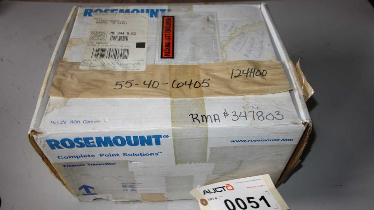 ROSEMOUNT 3051CG4A22A14 PRESSURE TRANSMITTER - INSTRUMENTATION