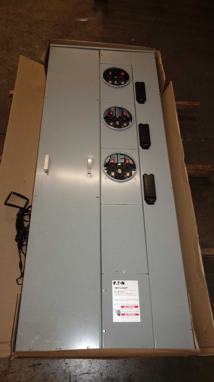 EATON 1MP3506RP 600A 120/240V-AC SOCKET METER PANEL - ELECTRICAL COMPONENTS